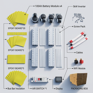 EU Poland Warehouse 48V All In One <b>DIY</b> Energy Storage <b>Kit</b> For Villa Home Off-Grid Solar ESS Built BMS Inverter - Product Image 2