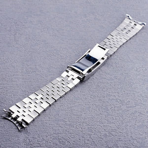 <span class=keywords><strong>Bracelet</strong></span> de montre en acier inoxydable argenté de 19 mm avec fermoir, extrémités courbées creuses, pour <span class=keywords><strong>Seiko</strong></span> 5 SNXS75 SNXS79K1, <span class=keywords><strong>bracelet</strong></span> <span class=keywords><strong>Jubilee</strong></span> - Product Image 6