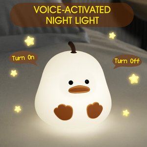 Lampe à clapotement <span class=keywords><strong>de</strong></span> dessin animé intelligente à trois vitesses, veilleuse en silicone mignonne en forme d'animal pour la chambre des enfants, protection des yeux, ambiance <span class=keywords><strong>de</strong></span> sommeil, lampe à clapotement - Product Image 4