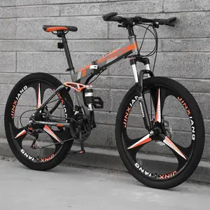 27.5-Inch 26-Inch 20-Inch Fold Mountain Bike 7-Speed 21-Speed Fast Adult Folding 26'' Bicycle MTB Mountain Bike With Low Cost