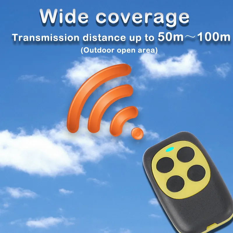 Telecomando wireless personalizzato a basso prezzo 433mhz 315mz per telecomando per cancello della porta del garage telecomando per luce natalizia