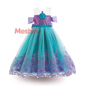 Disfraz de Halloween para Niñas, Vestido de Princesa con Hombros Descubiertos, Vestidos de Sirena para Niñas - Product Image 1