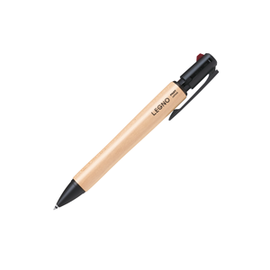 BKHLE-2SK wooden multi pen 0.7 ballpoint 0.5 mechanical pencil <b>slide</b> type four colors - Product Image 4