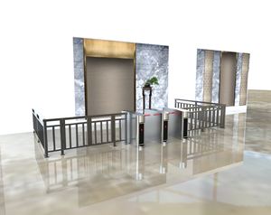 Pont semi-automatique trépied tourniquet contrôle d'accès et mesures de sécurité tourniquets produit - Product Image 6