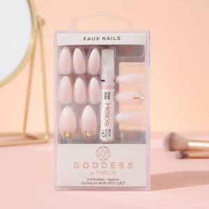 HGOD0015 Juego de uñas artificiales de diosa Prensa hecha a mano de alta calidad en puntas largas cuadradas Forma cuadrada larga de moda - Product Image 2
