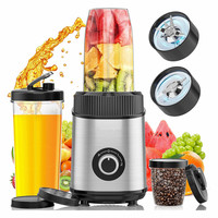Mixeur Électrique pour Usage Domestique avec Bouton Indicateur LED, Programme Automatique, Fonctions Broyage de Glace, Pulse, Smoothie et Milkshake