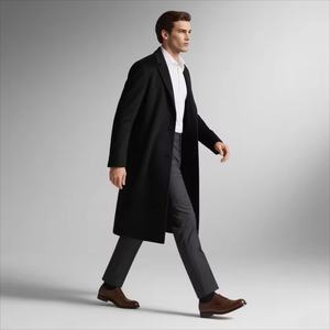 JXKRSZF定制男士羊毛大衣爸爸最佳交易厚保暖男士3/4羊毛大衣 - Product Image 1