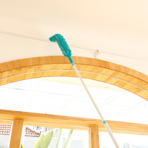 Khăn Lau Bụi Vi Sợi Bền Màu Xanh Dương Với Cột Mở Rộng Kính Thiên Văn Và Máy Hút Bụi Tay Cầm Dài Cho Đồ Nội Thất - Product Image 5