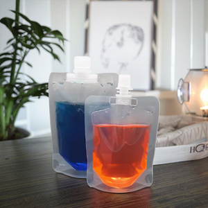 Có thể tái chế tùy chỉnh in logo nhựa Mylar rõ ràng trong suốt uống chất lỏng túi đứng lên bao bì túi - Product Image 5