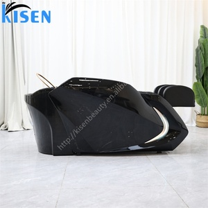 เก้าอี้นวดสระผมไฟฟ้าพร้อมอ่างอะคริลิคสำหรับร้านเสริมสวย Kisen Hot Sale Salon Furniture Hair Washing Equipment  พร้อมเตียงสปา - Product Image 4