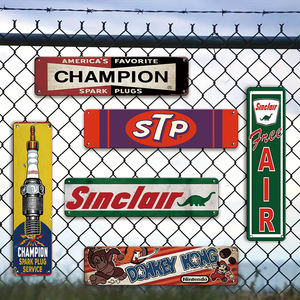 Plaque en métal vintage classique STP Champion Sinclair Spark Plugs, <span class=keywords><strong>d</strong></span>écoration murale rétro pour <span class=keywords><strong>garage</strong></span> et atelier, cadeau pour les passionnés <span class=keywords><strong>d</strong></span>'automobile - Product Image 2