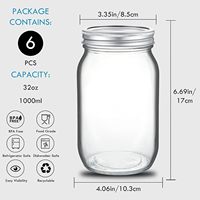 Botol Kaca Mini Mason Borosilikat Tinggi Kualitas Grosir, Tutup Stainless Steel, Food Grade, Logo Custom, Untuk Penyimpanan Makanan, Jelly, Gula