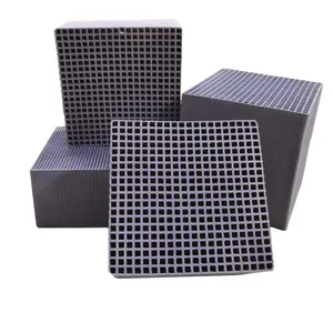 Iodine 200-800 10*10*10cm 10*10*5cm Waterproof Honeycomb Coal Base Activated Carbon for Industrial VOCs Purification Filter