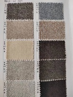 Tissu en laine 30% (600g/m) pour manteaux, tissu flange, motif chevrons diamant, pour costumes homme et femme