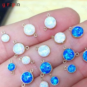 Chất lượng cao 14k vàng đầy Opal Úc đá quý kết nối quyến rũ cho trang sức vĩnh viễn làm phụ kiện - Product Image 3