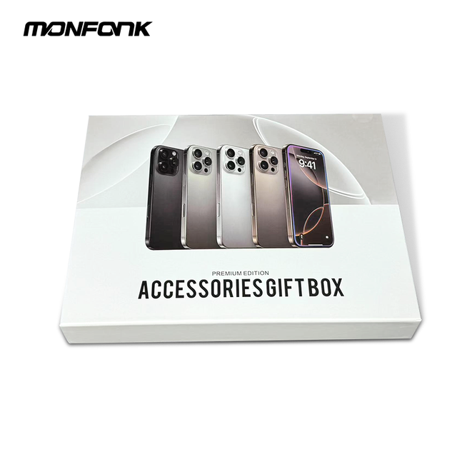 Customized 6 in 1 Accessories Gift Box Set for iPhone Mobile Phone Accessoire Power Kit US EU
