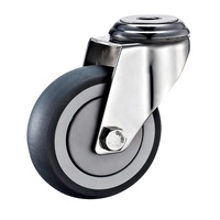 Roulettes et roues pour chariot à pousser, roue de chariot en acier inoxydable 304, roulette universelle, roulettes industrielles pour établi
