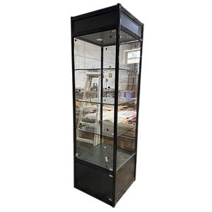 יחידת תצוגה זכוכית מודרנית עם תאורה הוביל ארון תצוגה לבן & שחור עבור חנויות קמעונאיות - Product Image 6