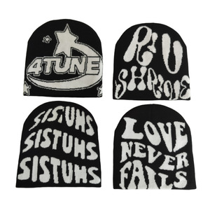 Xuyên biên giới phổ biến hip-hop dệt kim Mũ nam và nữ ấm Jacquard mũ thể thao ngoài trời mát chạy thư dệt kim mũ - Product Image 6