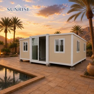 บ้านคอนเทนเนอร์เหล็กสำเร็จรูปราคาประหยัด SUNRISE ขนาด 20 ฟุต ผลิตในจีน - Product Image 1