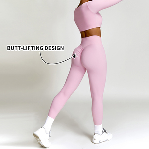 Set Yoga Donna Personalizzato OEM Abbigliamento Sportivo all'Ingrosso Completi da Palestra per Donna Set da Allenamento - Product Image 4
