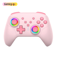 Control Inalámbrico para Juegos HS-SW2503 con Joystick y Botones Traseros, Efecto de Luz RGB, Función de Activación para Consola Switch 2