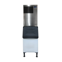 Mesin Pembuat Es Batu Kubus Komersial Stainless Steel untuk Toko Minuman, Peralatan Pembuat Es, Spesifikasi Kustom Didukung