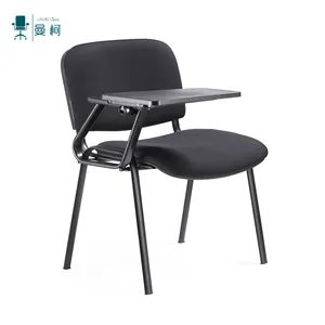 Commercial School Furniture Stackable Chair Fabric Office Chair Mesh Study Chairs For Students With Writing Pad
