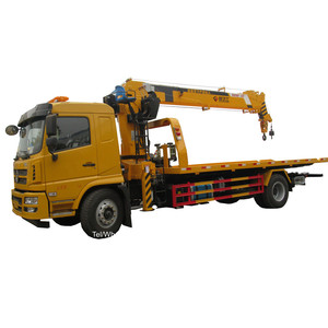 <span class=keywords><strong>Camion</strong></span> de remorquage <span class=keywords><strong>avec</strong></span> <span class=keywords><strong>grue</strong></span>, plateforme hydraulique, treuil de récupération, <span class=keywords><strong>plateau</strong></span> inclinable de 5 tonnes, marque CLW - Product Image 1