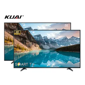 KUAI 4K אנדרואיד טלוויזיה OEM חכם טלוויזיה 50 55 65 אינץ UHD חכם טלוויזיה 55 אינץ שטוח מסך טלוויזיה