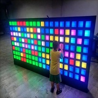 Panel de Luz Sensorial Interactivo LED Iluminado con Pines Acrílicos Multicolor para Centros de Juego Infantiles y FEC
