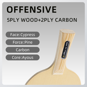 YoungJoy <span class=keywords><strong>BOER</strong></span> Cypress Blade 7-Layer Ayous Big Core Entrenamiento básico Raqueta de <span class=keywords><strong>ping</strong></span> <span class=keywords><strong>pong</strong></span> Raqueta de tenis de mesa orientada a la ofensa - Product Image 2