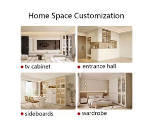 High End Contemporary Wood Veneer Luxury Kitchen Cabinets for Villa - Product Image 5