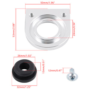 Aluminum <b>Radiator</b> Bottom Mounting <b>Bracket</b> Locator For Acura Honda 2pc Set - Product Image 2