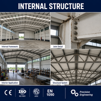 Edificio Prefabbricato in Metallo di Alta Qualità Utilizzato Come Officina o Magazzino con Struttura in Acciaio