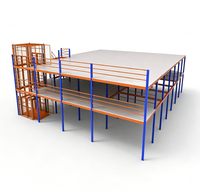 Plateforme de stockage de type loft - Structure en acier démontable robuste et personnalisable pour entrepôts et mezzanines