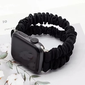 <span class=keywords><strong>Bracelet</strong></span> élastique double scrunchie pour <span class=keywords><strong>femme</strong></span>, <span class=keywords><strong>bracelet</strong></span> de montre pour <span class=keywords><strong>Apple</strong></span> <span class=keywords><strong>Watch</strong></span>, 38, 40, 41, 42, 44, 45, 49 mm, pour iWatch <span class=keywords><strong>SE</strong></span> Series 8, 7, 6, 5 - Product Image 4