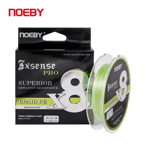 Noeby 8 fili lenza 150m forte PE intrecciato filo multifilamento giapponese 14-60LB linea per carpa tesse acqua salata