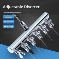 Vanne de distribution d'air réglable et durable en métal 4mm/6mm/8mm pour pompes à oxygène de aquarium