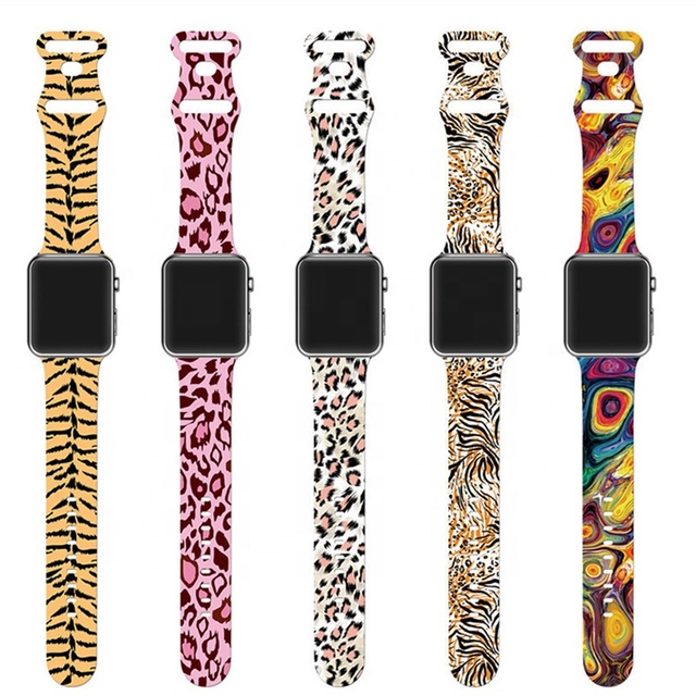 Colors Smart Watch Loop Silicon Band Strap Replacement for Iwatch Apple Watch 2 3 4 5 6 7 8 9 SE Rubber Bands Strap