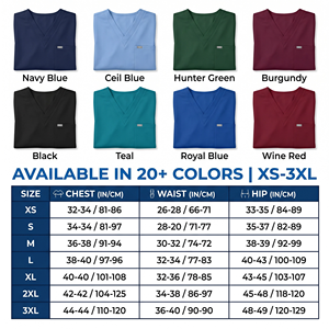 Vêtements <span class=keywords><strong>de</strong></span> <span class=keywords><strong>travail</strong></span> médicaux unisexes en tissu popeline bordeaux, tailles XS à 5XL, pour infirmières, vente en gros - Product Image 4
