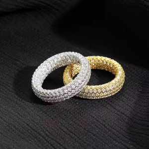 Best Quality Moissanite Diamond Hiphop <b>Ring</b> Luxury Fashion Jewelry for <b>Men</b> and Women with Lasting Shine Affordable Price - Product Image 5