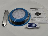 Lampe LED RGB 12V pour piscine et aménagement paysager, étanche IP68, avec lentille anti-éblouissement, télécommande, en acier inoxydable 304, intensité réglable
