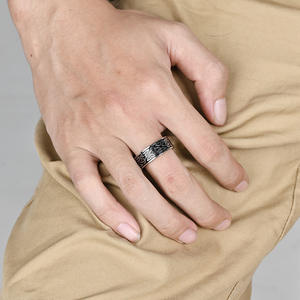 Celtic Knot <b>Titanium</b> Steel <b>Ring</b> For <b>Men</b> Black Fashion Jewelry Gift - Product Image 3