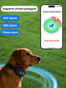 Coleira Rastreadora <span class=keywords><strong>GPS</strong></span> 4G para Cães e Gatos Pet Smart com Material Plástico à Prova d'Água IP67 e Carregamento Magnético - Product Image 2