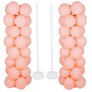 Supports d'<span class=keywords><strong>arche</strong></span> de ballons en plastique réglables Skywin de 7 pieds, bases pour tour de ballons haute, kit d'assemblage de piliers, décorations de fête - Product Image 3