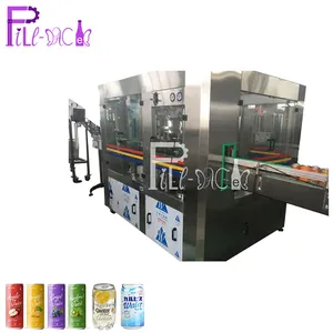 18000cph capacity 3 in 1 soft drink Carbonated Beverage can bottling filling and sealing machine
