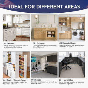 Gabinetes de cocina estilo Shaker al por mayor para constructores de viviendas |   Cajonera de Madera CARB-2 |   Gabinetes de Cocina Americanos Directo de Fábrica - Product Image 2