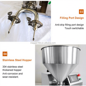 Máquina de Llenado de Crema para el Cabello Profesional de Alto Rendimiento, Máquina de Inyección de Crema Batida Tiramisú de Doble Control - Product Image 5