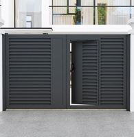 Portail en alliage d'aluminium de qualité supérieure, faible entretien, résistant à la rouille, design personnalisé, portail de sécurité principal pour maison, jardin, système de clôture
